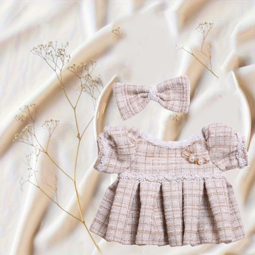 Skirt + Headdress 38cm Creative Doll Accessories (doll Not Included)
