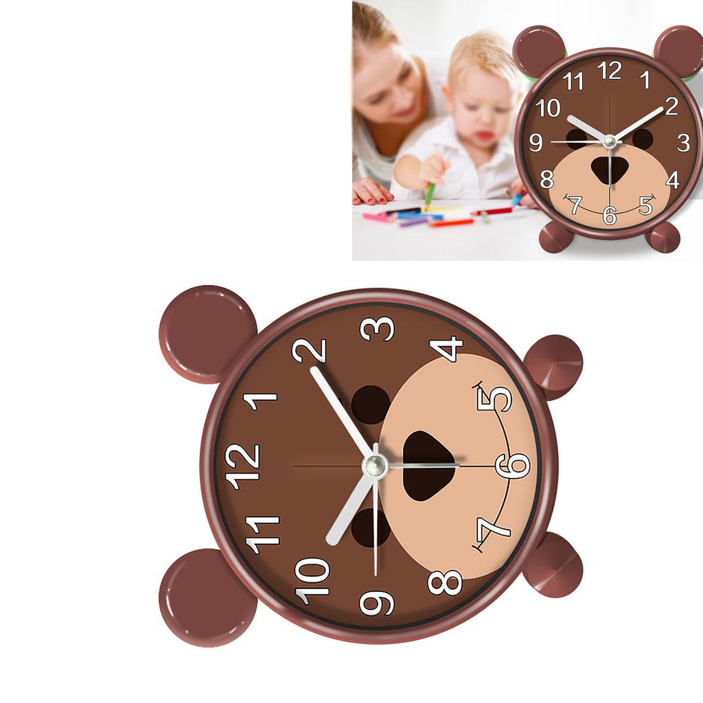 Brązowy Niedźwiedź Budzik Dziecięcy Wczesna Edukacja Dziecięca Biurkowy Dziecięcy Cichy Budzik dla