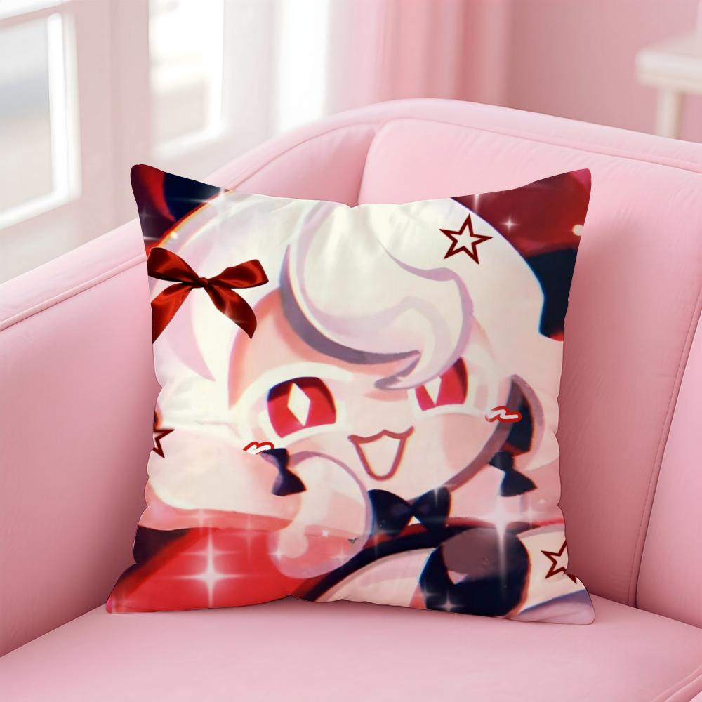 C-Cookie Run K-Kingdom Cushion Cover Home & Car Multi-Scene Pillow Cover - Reversible, Soft & Durable for Daily Use
