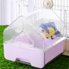 Hanging Bird Bath Box Easy to Install Shower House Detachable Parrot Tub for Parrots,