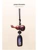 Sandalwood Gourd Pendant: High-End Rearview Mirror Amulet for Men and Women