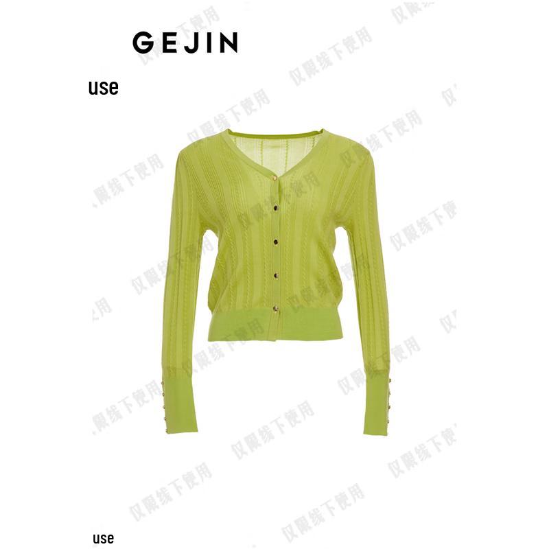 

Женский трикотажный топ с V-образным вырезом и длинным рукавом L