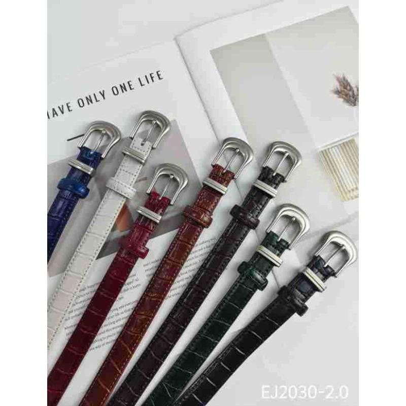 Women's Belt Women's Leather Thin Belt Fashion Versatile Casual Decoration Small Belt Belt