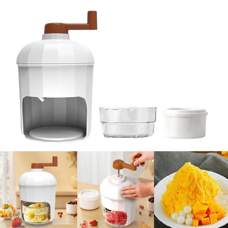 Practical Snow Cone Maker Refreshing Ice Drink Maker Manual Snow Cone Machine with Delicate Ice Molds