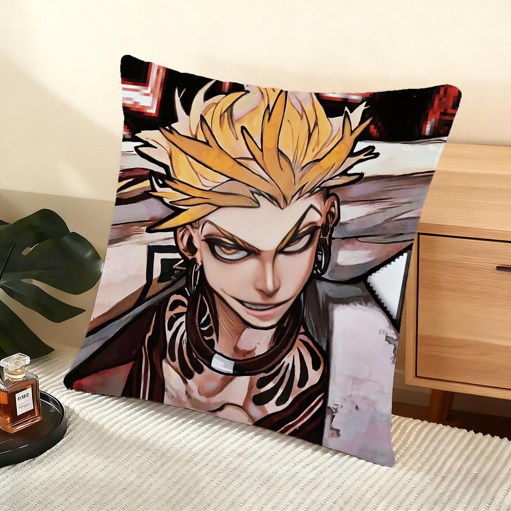 Anime G-Gachiakuta Cushion Cover Soft Short Plush Pillow Cover Smooth Cozy Texture Aesthetic Cushion Case Home Decor