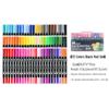 120-Color Dual-Tip Art Watercolor and Fineliner Pen Set with Soft Brush