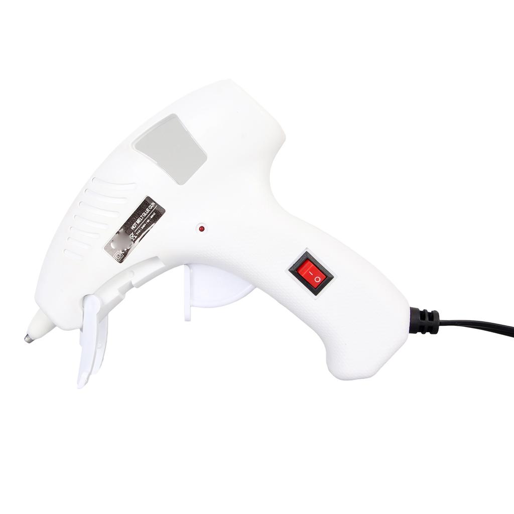 Hot Glue Melter 20W Fast Preheating Ergonomic Handle Foldable Stand Hot Glue Melting Tool for 7mm Sticks