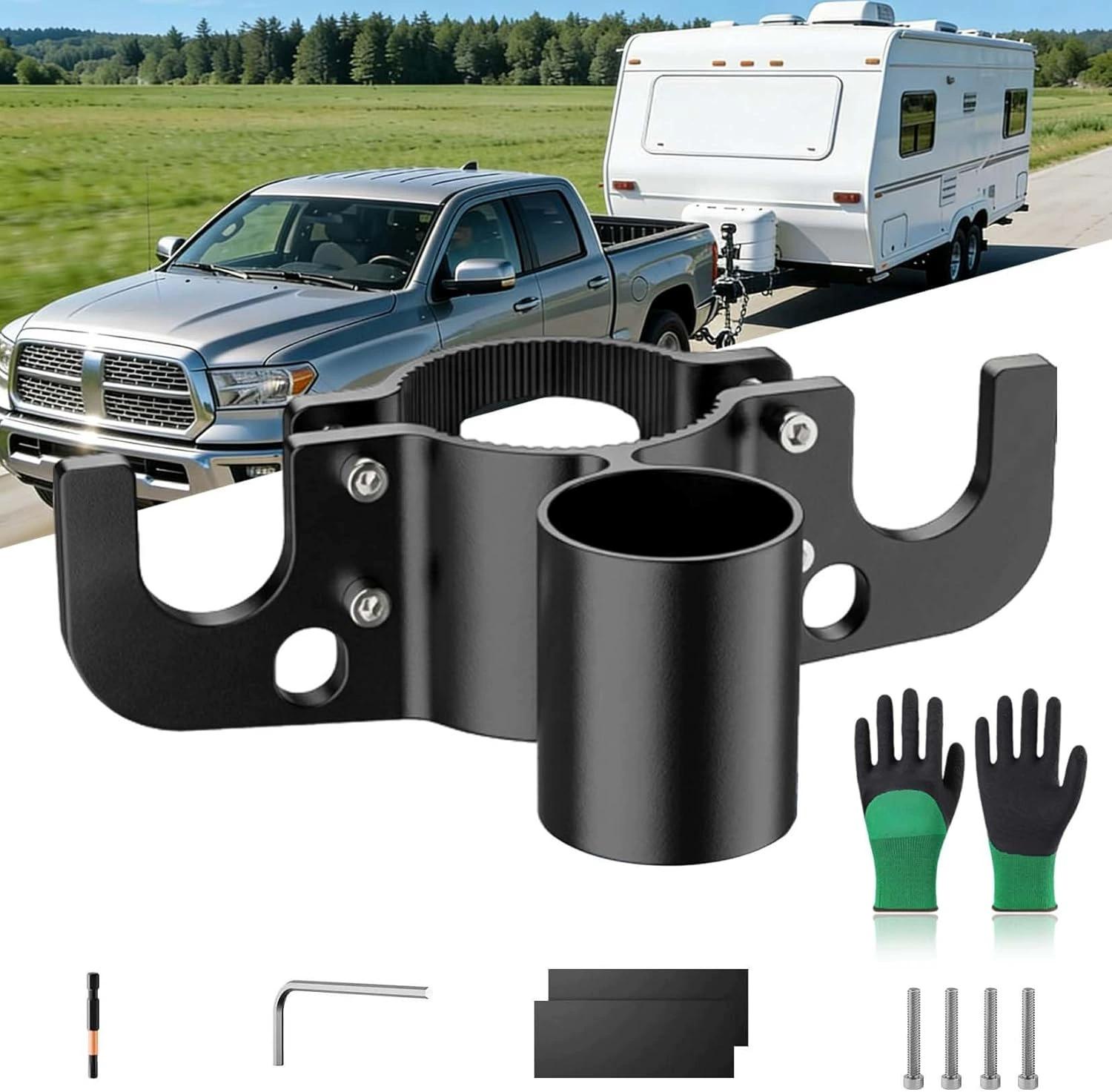 Trailer Chain Organizer and 7-Way Plug Bracket 1