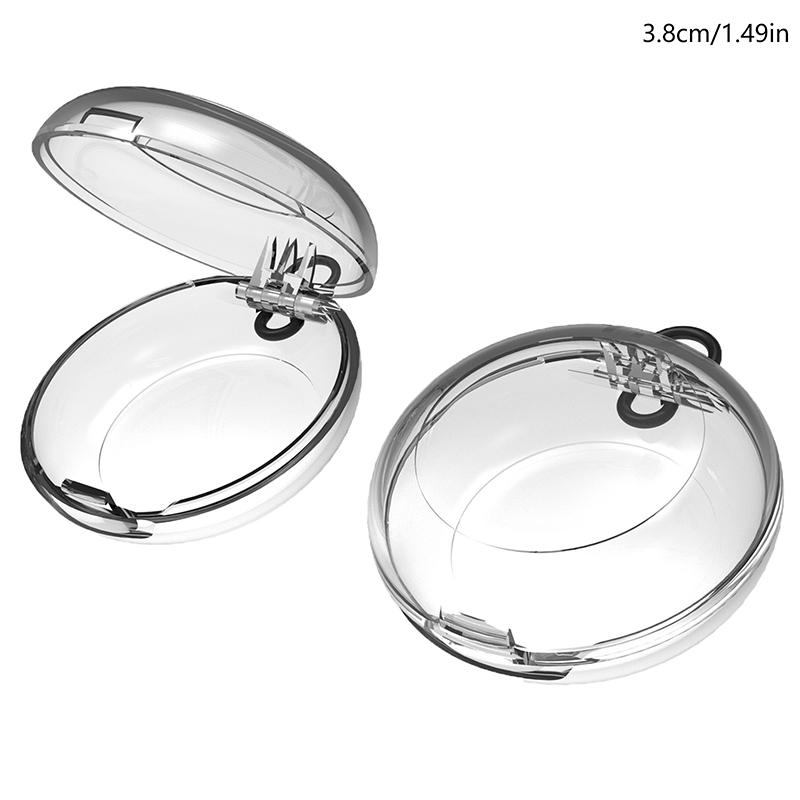 

Круглая звукоизолирующая коробка для берушей Мини портативная пластиковая коробка для хранения берушей Беруши для сна Рукоделие Ювелирные изделия Серьги Органайзер прозрачный