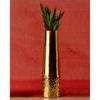 Handicraft Brass Flower Vase Holder Hammered Bottom Design for Antique Vintage Living Room Decor