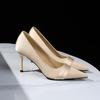 Women's High Heels Temperament Pointed Toe High Heels Single Shoes Luxury Satin Party Banquet Shoes for Women Pumps Bridal Shoes