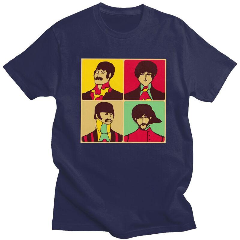 Custom The Beatle Heavy Metal Rock Tshirts for Men Short Sleeve Leisure T Shirt Tshirt Loose Fit Pure Cotton Tees Gift