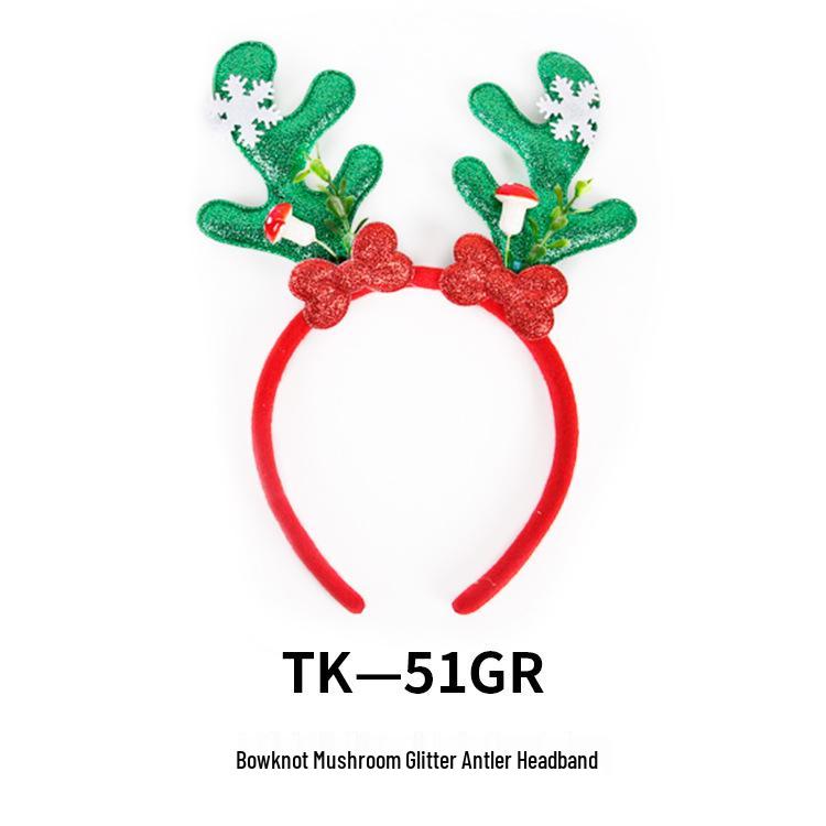 Christmas Antler Headband with Bells for Adults & Children – Festive Holiday Party Accessory
