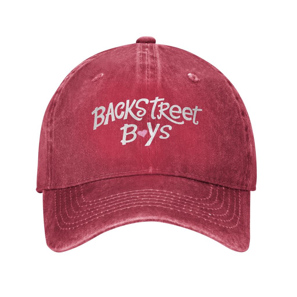 Backstreet Boys BSB Logo with Heart Baseball Cap Vintage Distressed Cotton Band Snapback Unisex Outdoor Summer Soft Caps Hat