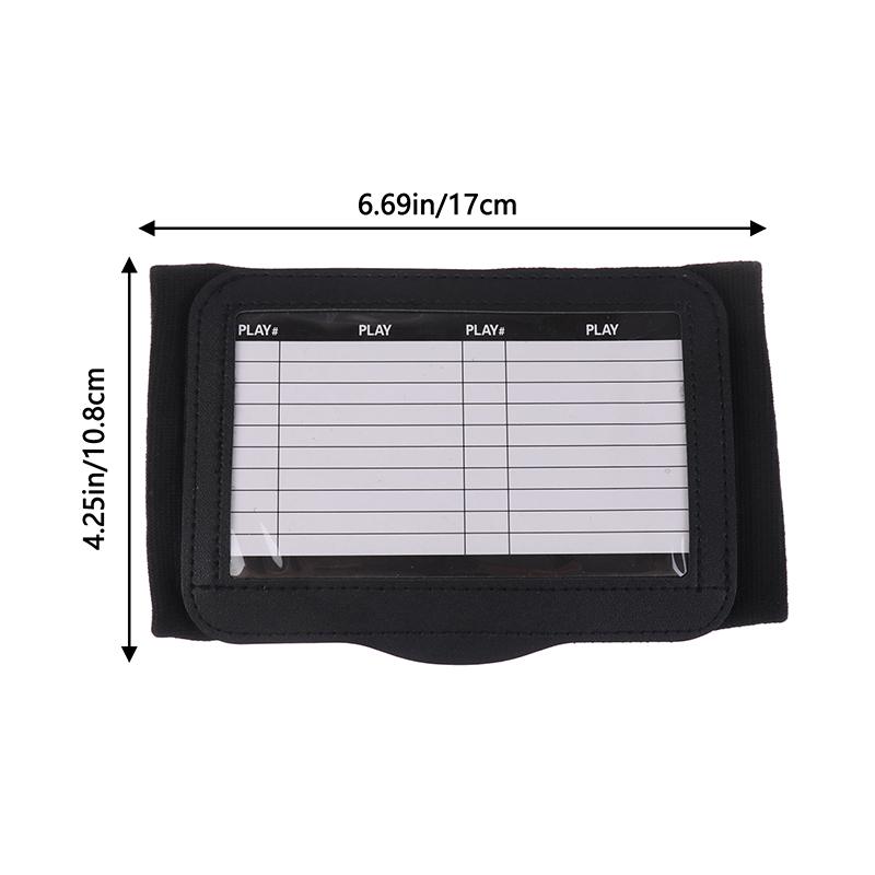 Rugby Wristband Training Equipment Teaching Board With Viewing Window Armband For Play Softball Signs Baseball Hockey