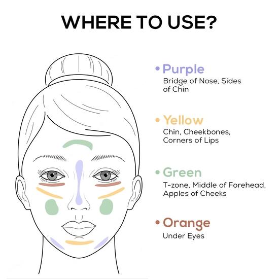 RENEE Addict Conceal & Correct, Yellow 2.5ml| Medium To Full Coverage, Highly Blendable, Smooth, Creaseless Matte Finish| Lightweight, Hydrating