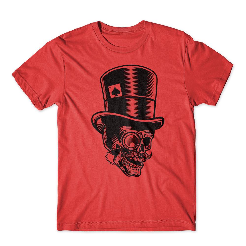 

Classic Gentleman Skull T-Shirt 100% Cotton Premium Tee New M