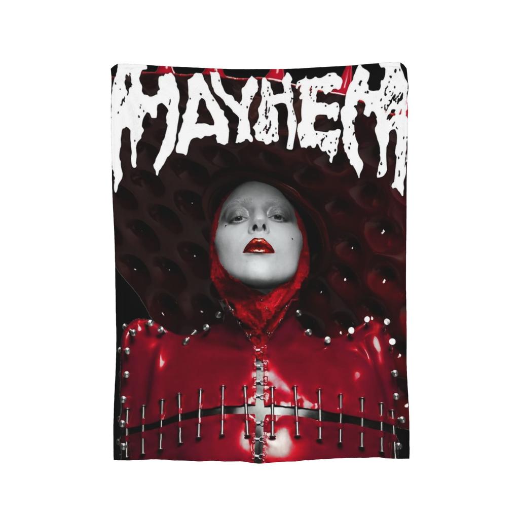 Lady Gagas Mayhem Blankets Velvet Spring Autumn   Multifunction Lightweight Thin Throw Blankets for Bedding Travel Bedspreads