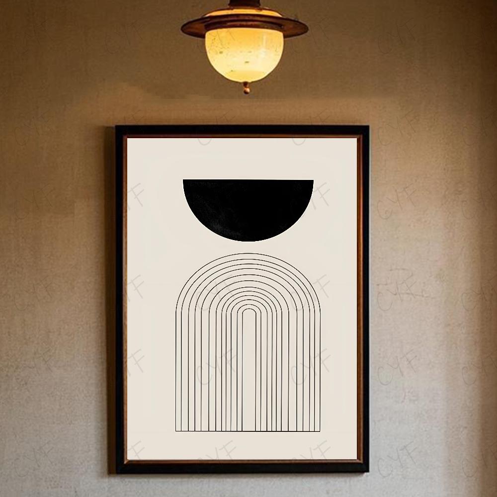 Abstract Bohemian Wall Art Poster High Quality Wall Art for Home Office Bedroom Living Room Hallway Bar Perfect Gift Idea