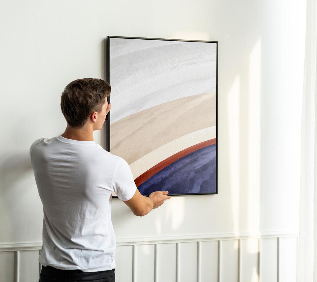 Poster Abstraction Multicolor Ombre