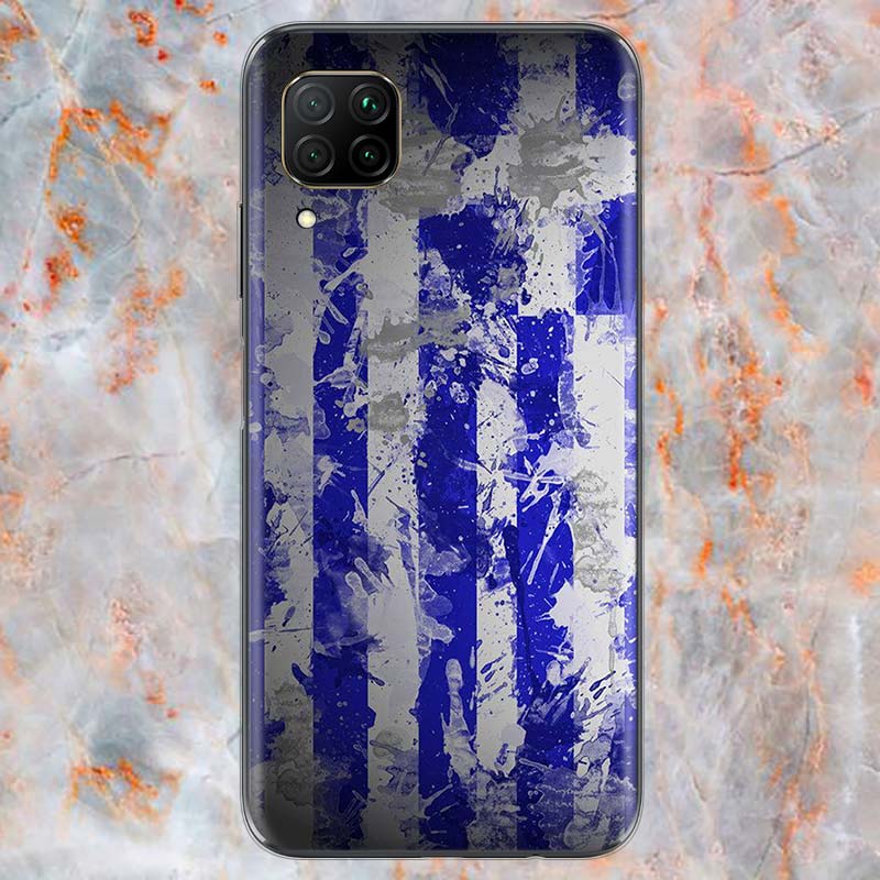 Greece Greek national flags For Huawei Mate 40 30 20 20X 10 RS P Smart 2021 2020 Z S Pro Plus Lite 2019 Phone Case Shell