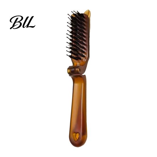 Daily Use Hair Styling Brush 1/2/3Pcs Boar Bristle Foldable Brush, Men Women Detangling Massage Scalp Portable Travel Comb for All Types Care
