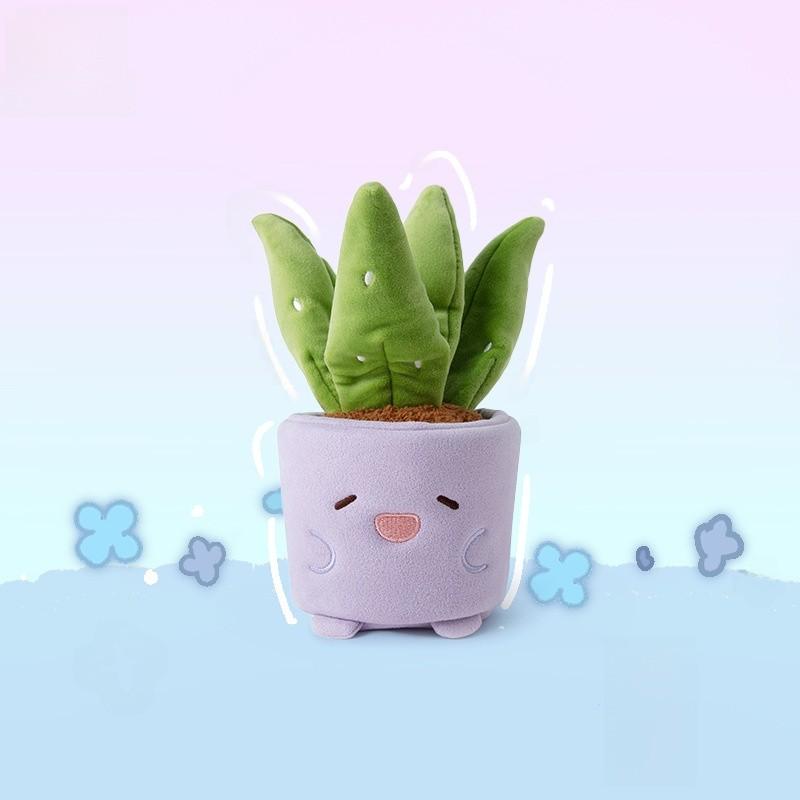 Aloe Mushroom Tulip Begonia Plant Pottery Design Plush Toy For Room Decor
