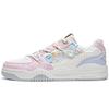 New LiNing Yuebai Anti Slip And Wear Resistant Lightweight Low Top Skateboard Shoes Women's White Pink AGCS252-11