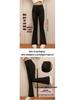 Girls' Korean Style High Waist Slimming Flare Leggings - Children's Yoga Pants for Spring & Autumn