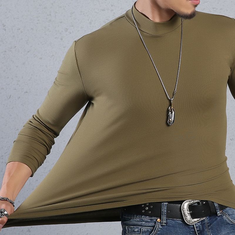 Handsome Spring Autumn Thin Round Neck T-Shirts Simplicity Solid Color Pullovers Fashion Man Casual Classic Men's Clothing 2023