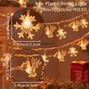 Christmas Tree Snowflake LED String Lights Banner Christmas Decoration 2025 for Home Navidad Xmas Tree Decor Fairy Light Pendant