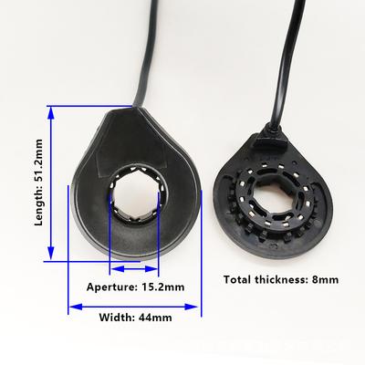 1pcs 6/12-Magnetic Double Hall Sensor SM Plug Pedal Assist Sensor Electric Bicycle Accessories