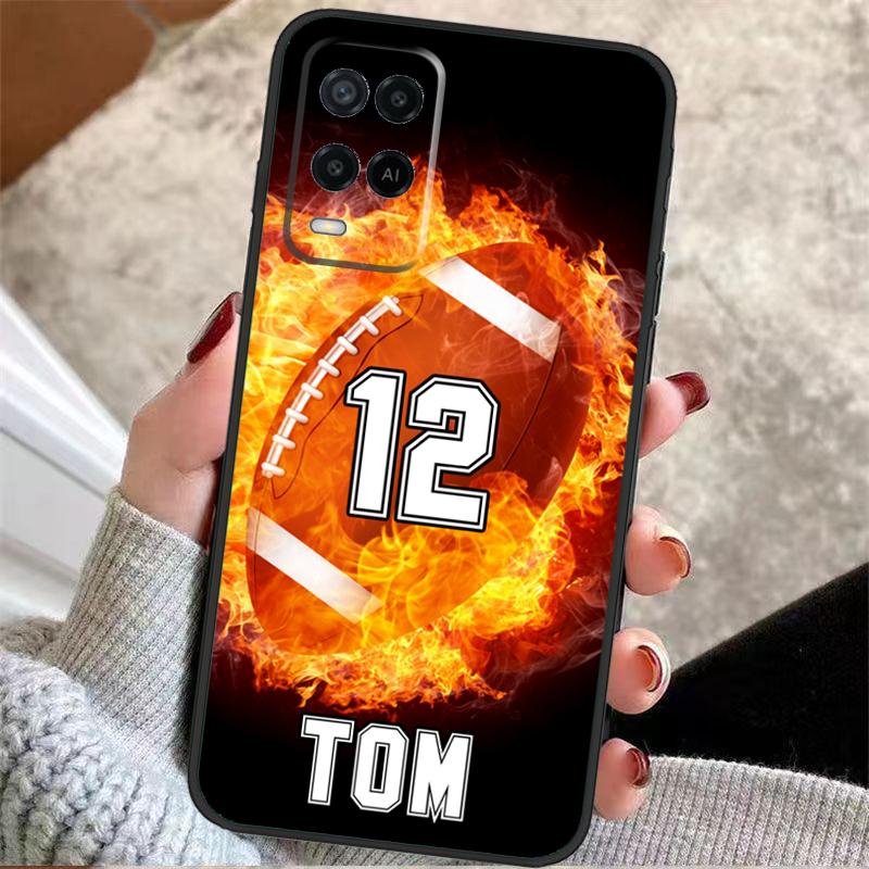 

PERSONALIZED NUMBER NAME SOCCER Hockey Case For OPPO A17 A57 A96 A76 A16 A18 A58 A78 A98 A74 A94 A5 A9 A52 A72 A15 A93 A53 A54 S OPPO A94 4G