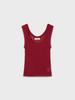 TINKNIT Punched Lace Sleeveless_Red
