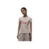 Jordan Comfortable Stylish Round Neck Slim Fit Short Sleeve T-Shirt Women Tops Ice-Pomegranate HJ0143-838