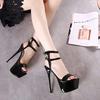 Fashion Summer 16cm High Heels Sandals Women Sexy Peep Toe Platform Ankle Buckle Strap Super-high Heel Shoe Party Pumps Gladiator Sandal