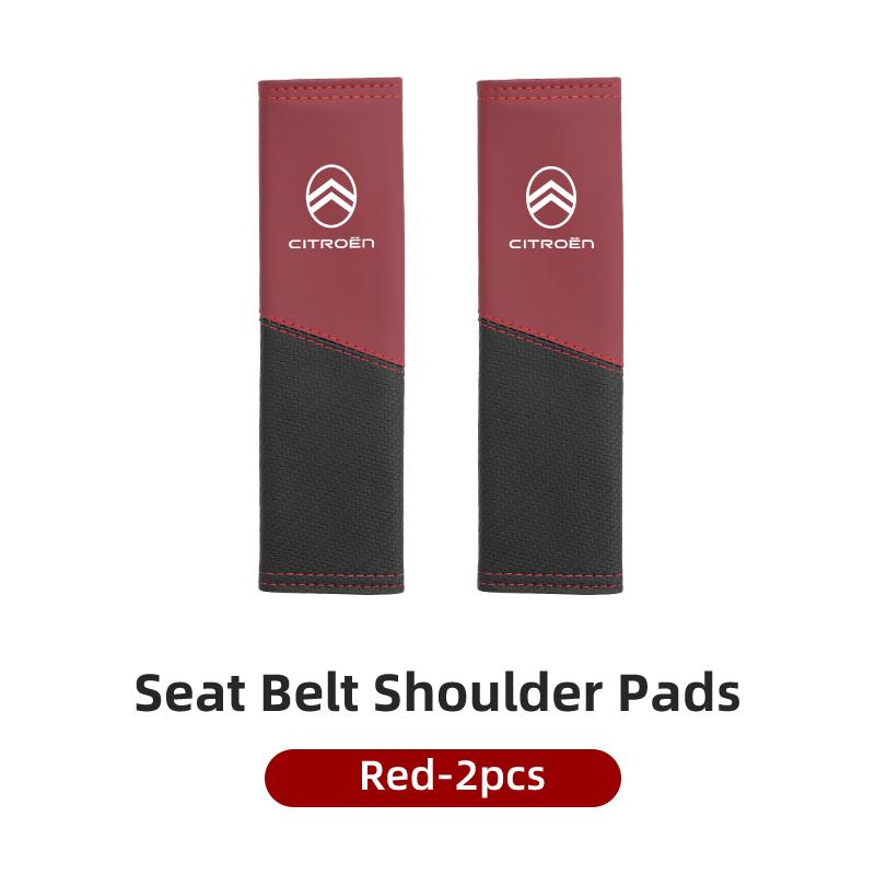 Car Seat Belt Cover Safety Belt Two-colour Splicing Shoulder Protection Pads For Citroen C4 C3 C5 C1 C-Elysee Berlingo Picasso