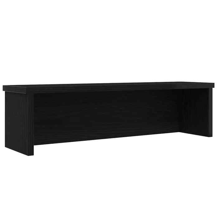 VidaXL Étagère de cuisine empilable noir 50x15x16 cm bois d'ingénierie, étagère de rangement de cuisine, organiseur 860483