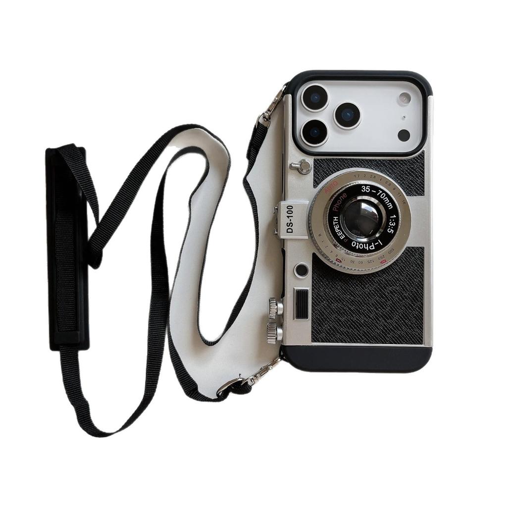 Stereoskopische Retro-Stoßfeste Schutzhülle für iPhone 17 - Kreatives Apple Design