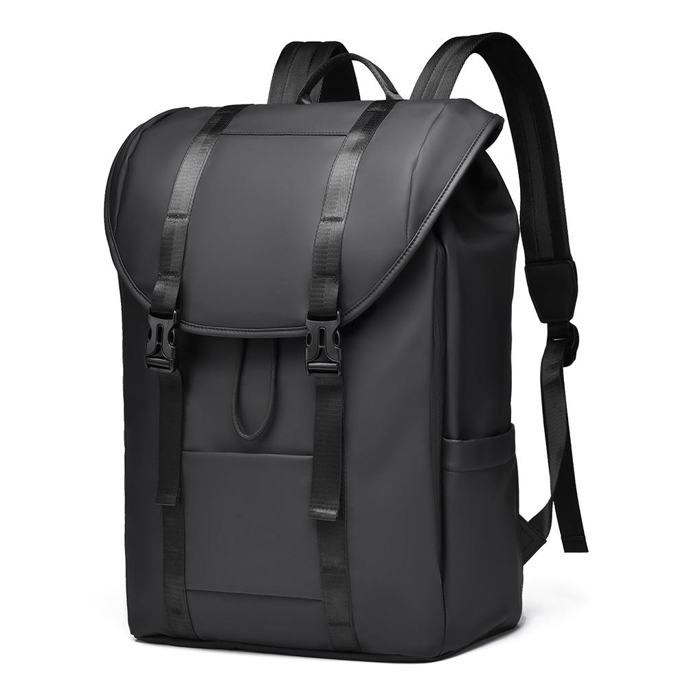Backpack Men's Solid Color Travel Bag Large Capacity Business Bag