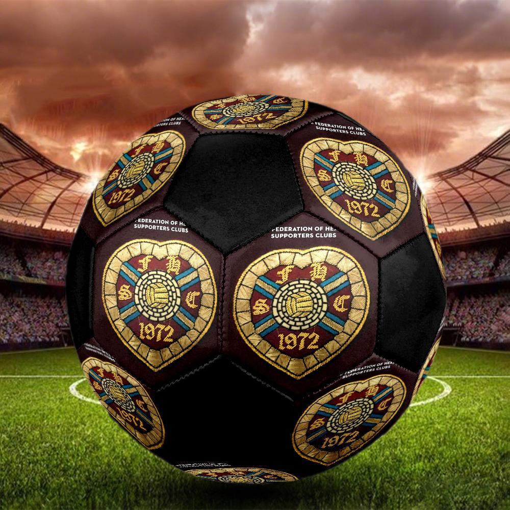 Hartes Football Club Indoor Soccer Ball Colorful Machine Stitched PVC Size 5 Team Training Competition Ready Durable High-Bounce Cool Sports Gift