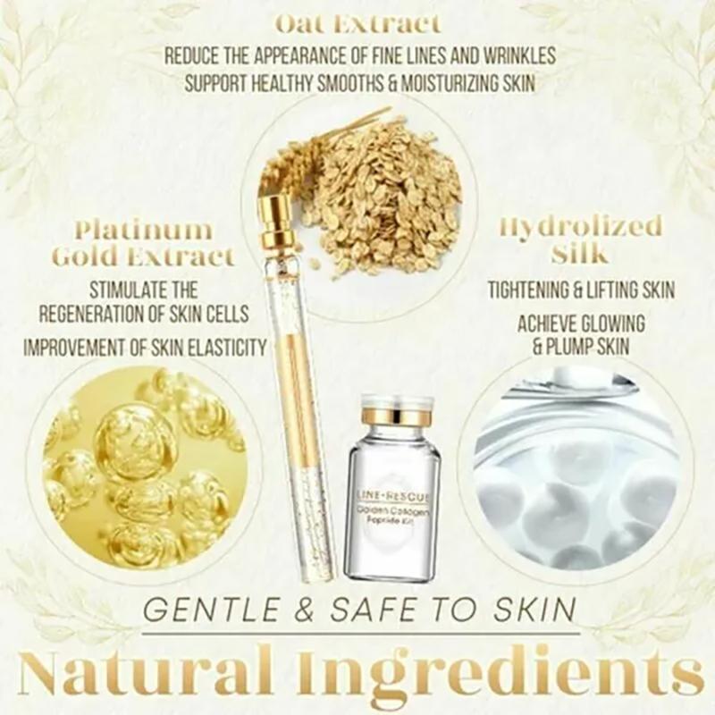 Protein Thread Lifting Anti-Wrinkle Gold Essence Combination Facial Lift Woman Golden Thread Carving Protein Thread Essence