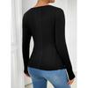 Womens Cutout Tops Trendy Sexy Long Sleeve Shirts Ribbed Slim Fit Tee 2025 Fall Fashion Going Out Tshirts Clothes
