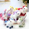 Mascot Cartoon Animal Stuffed Doll PP Cotton Chinese Horse Plush Keyring  Chinese New Year Gift