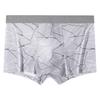 Boxer da Uomo Senza Cuciture in Cotone Latte Monocolore - Traspiranti, Alta Elasticità, Vestibilità Larga, Taglia Grande