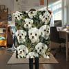 Maltese dog,pattern Flannel Blanket, High quality Comfortable for All Seasons, Home Decor, Warmth and Comfort, Perfect for Gifts.