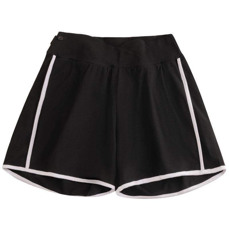 Women's Summer Maternity Wide Leg Low Waist Casual Sports Shorts