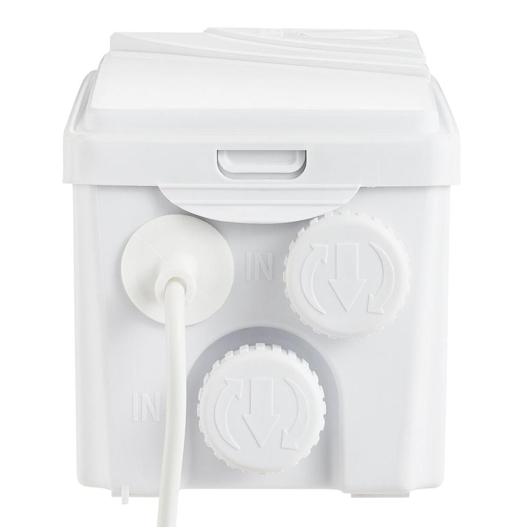 Zerkleinerer Abwasserpumpe Keller Zerkleinerer Pumpe 350 W, 6000 L/h Durchfluss, 7 M Förderhöhe, Abwasserpumpe Mit 3 Wassereinlässen Für Keller, Küche,