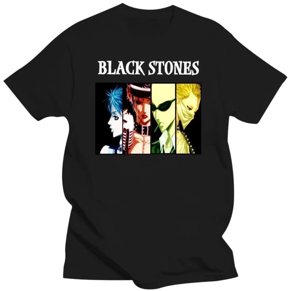 Męskie koszulki Nana Osaki z krótkim rękawem, bawełniana koszulka, fajna koszulka, casualowa, anime, manga, Black Stones, T-shirty, topy, ubrania Ai Yazawy