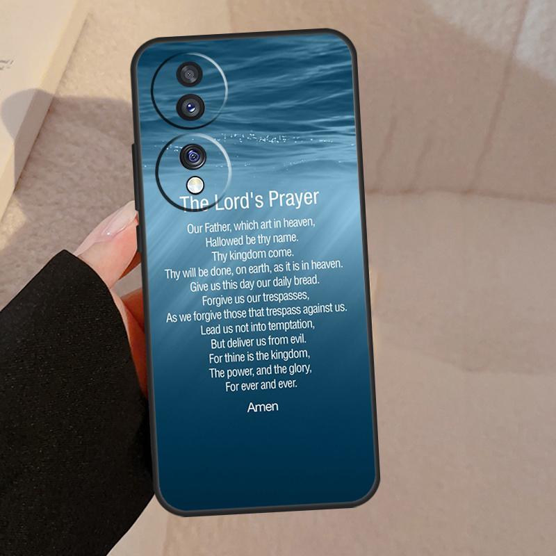 Christianity Lord Prayer For Honor Magic 8 Pro 6 5 7 Lite Case For Honor 400 200 90 70 50 X8c X8b X9a X9b X9c X9d Win